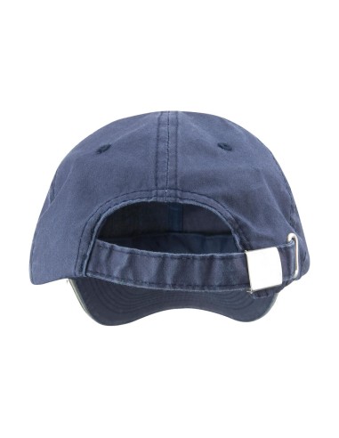 RES-RC054X-Washed Fine Line Cotton Cap With Sandwich Peak